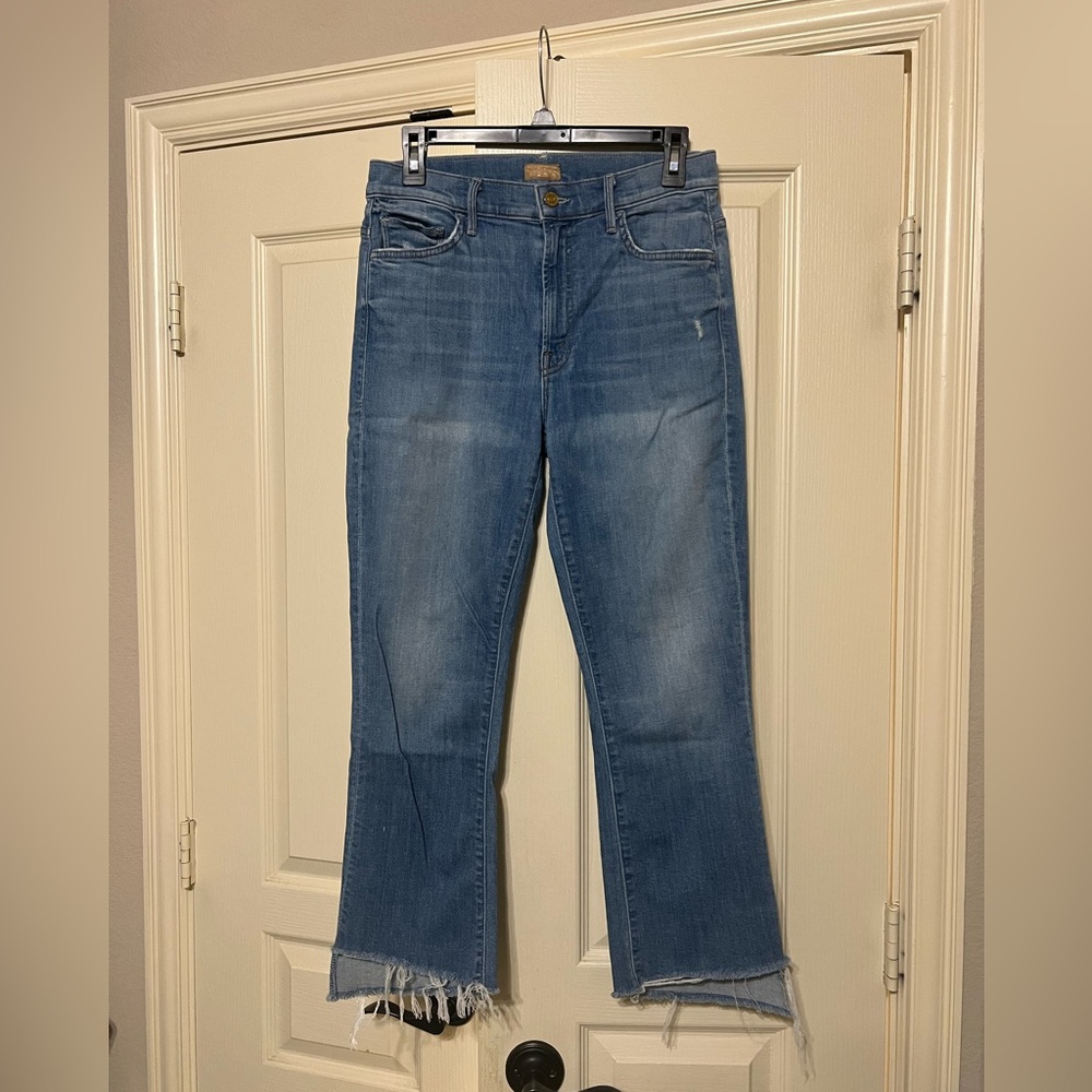 Mother Women's Insider Crop Step Fray